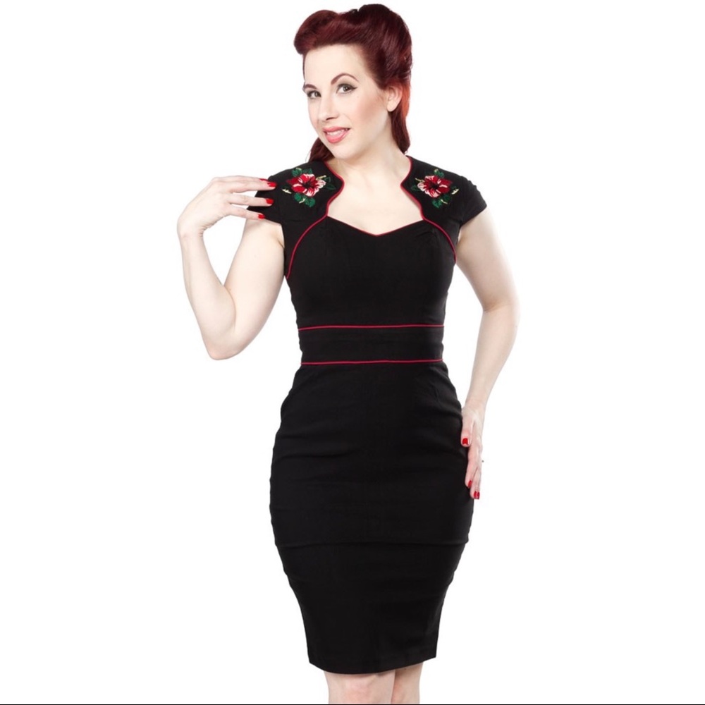 Hell Bunny Vixen Hibiscus Dress